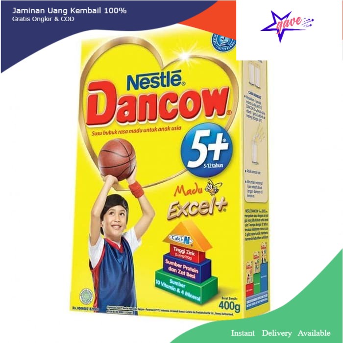 Dancow 5  madu 400 gram