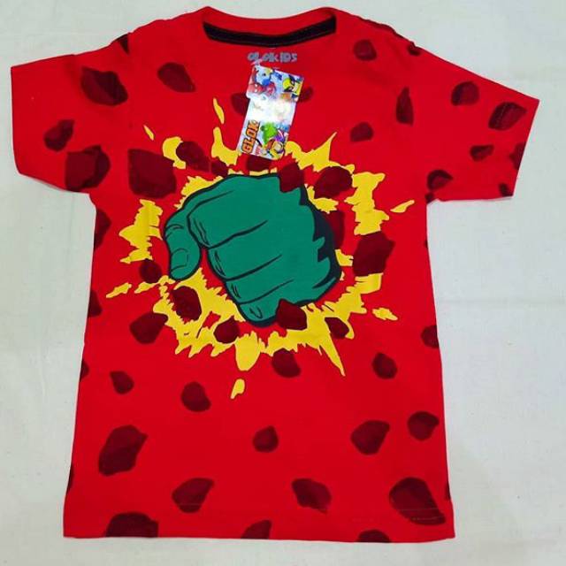 kaos anak laki laki glokids Hulk