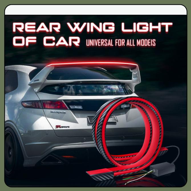 Lampu Ducktail Bagasi Mobil Carbon 5D Lampu Led Rem Sein Sayap Spoiler