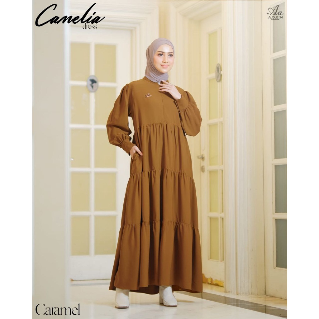 Gamis Syari Busui Camelia Dress Ori by Aden Hijab