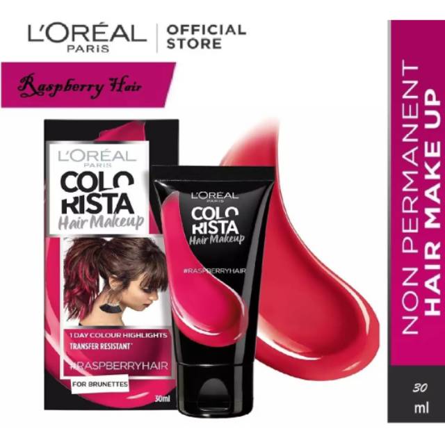 L'Oreal Paris Colorista Hair Color Jelly Pewarna Rambut Non-Permanen - Raspberry