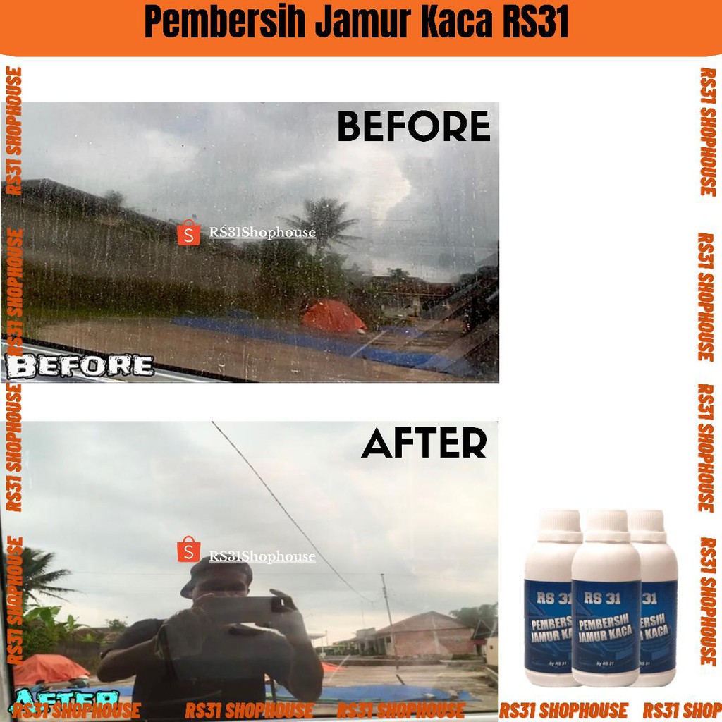 Pembersih Jamur Kaca RS31 / Waterspot Remover Penghilang Jamur Mobil, Motor, Aquarium &amp; Cermin