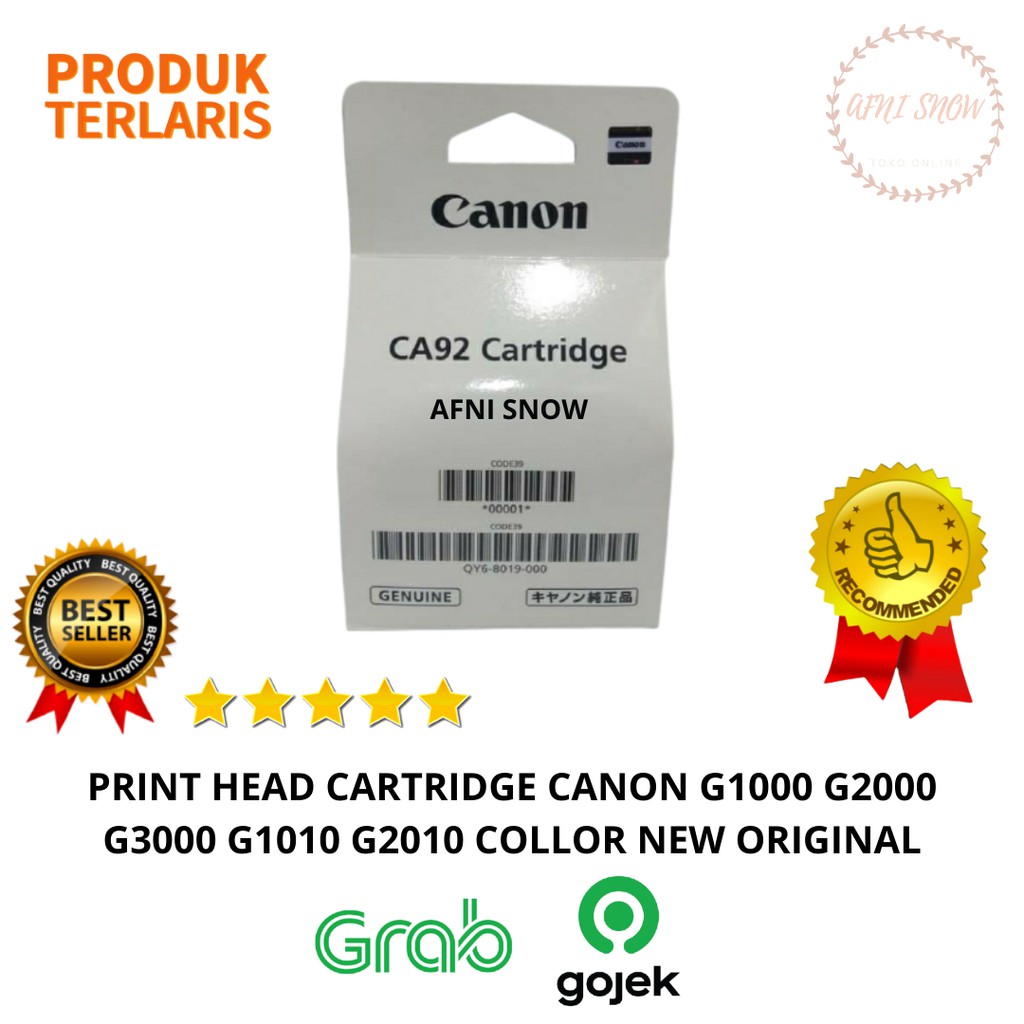 Head Cartridge Canon G1000 G2000 G3000 G4000 G1010 G2010 Collor CA92