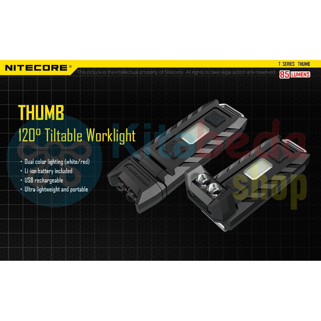 [PRO] Senter Model Gantungan Kunci - Nitecore Thumb