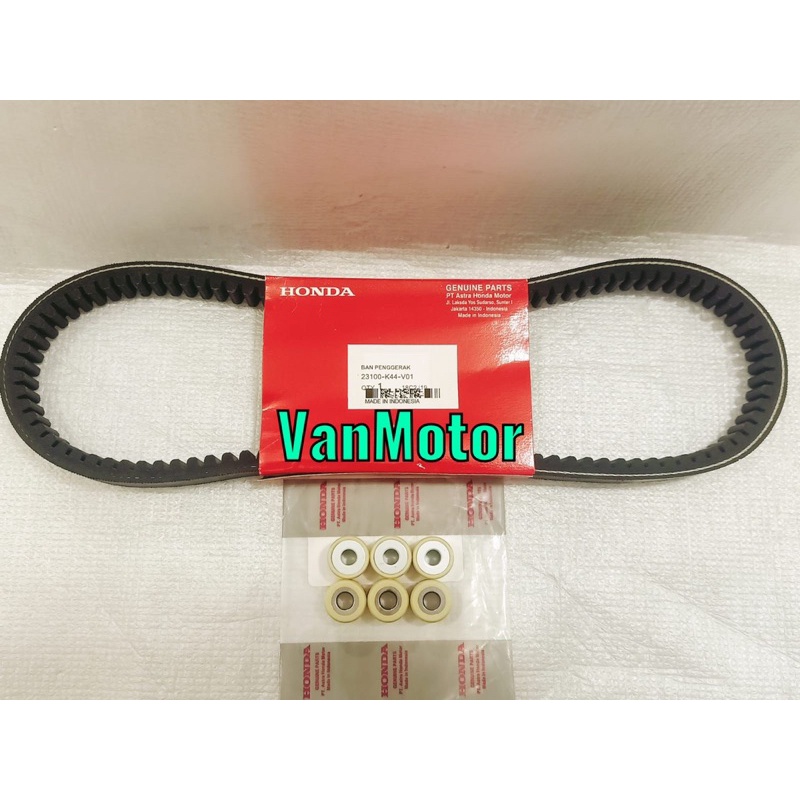 VANBELT VAN BELT SET ROLER BEAT FI ESP BEAT POP STREET STARTER HALUS HONDA K44 K81