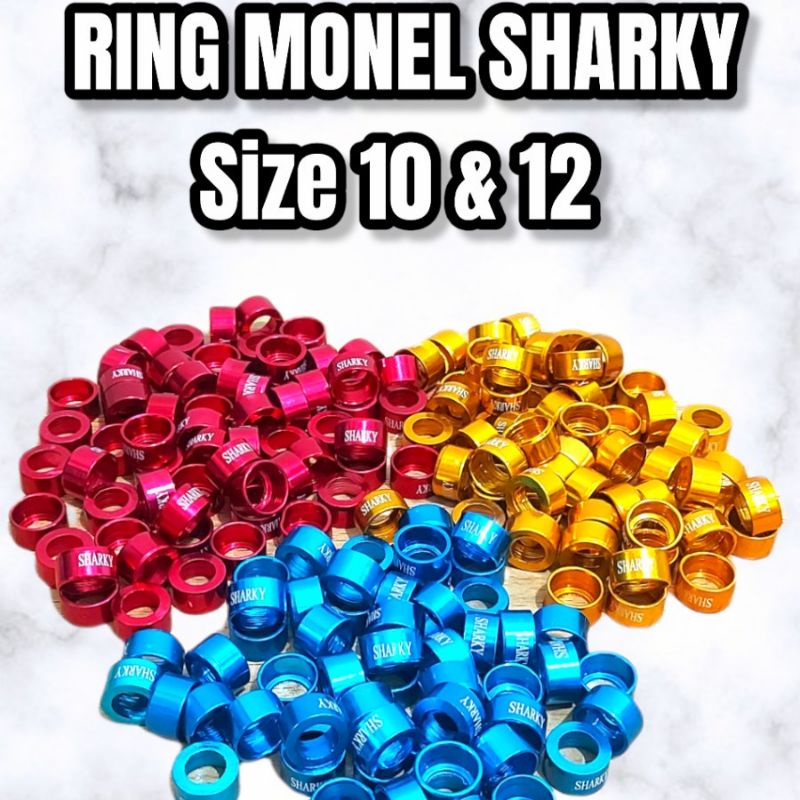 Ring baut Monel CNC SHARKY variasi size 10mm 12 mm 14mm 20 biji