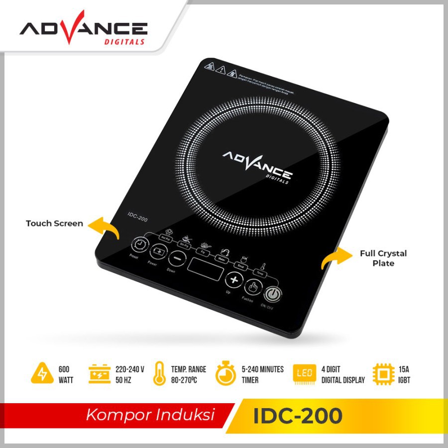 ADVANCE IDC 300 KOMPOR INDUKSI MURAH BANGET / GARANSI RESMI