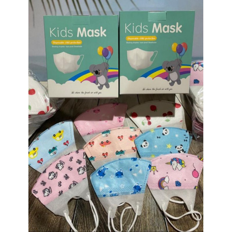 MASKER ANAK ANAK 3 PLY/ KIDS MASK/ MASKER DUCKBILL ANAK/ MASKER MOTIF