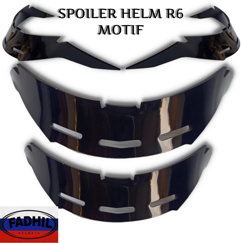 SPOILER HITAM HELM R6