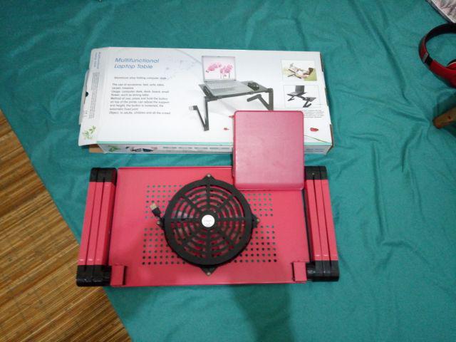 GROSIR Meja  Laptop  Lipat  Portable  Stand  Aluminium  Cooler  