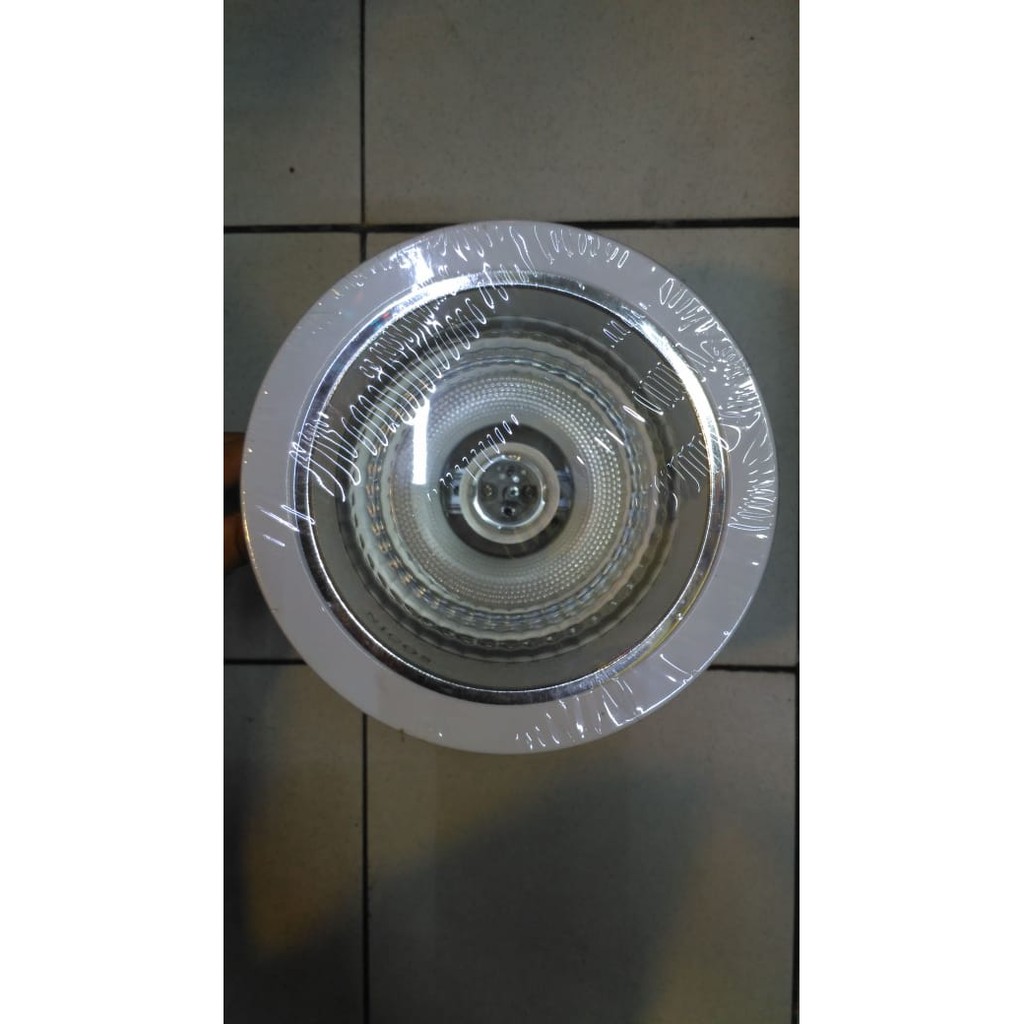 Downlight Plafond ukuran 5 in DL Plafon 5 inch 2 kaki Warna Putih