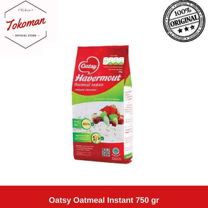 

Cuci Gudang Awal Tahun Oatsy Oatmeal Instant Oats 750gr / 750 gr Oatmeal Havermout Instan Cuci Gudang Awal Tahun