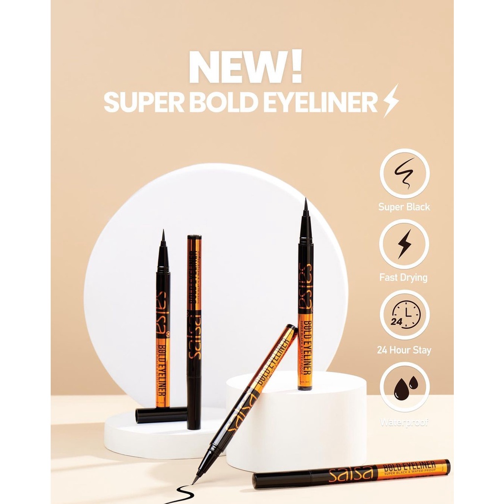 SALSA Master Eyeliner hitam |Eyeliner mata / BOLD EYELINER