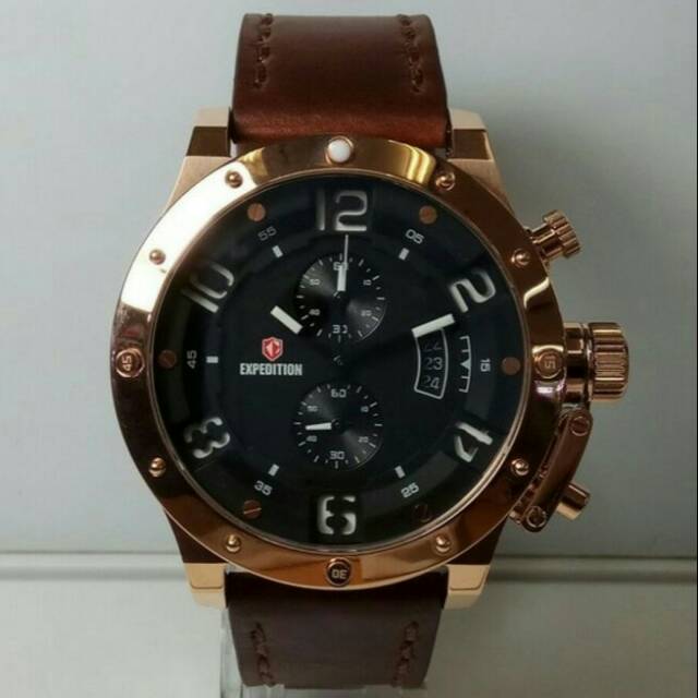 Jam pria Expedition Leather original Terbaru keren
