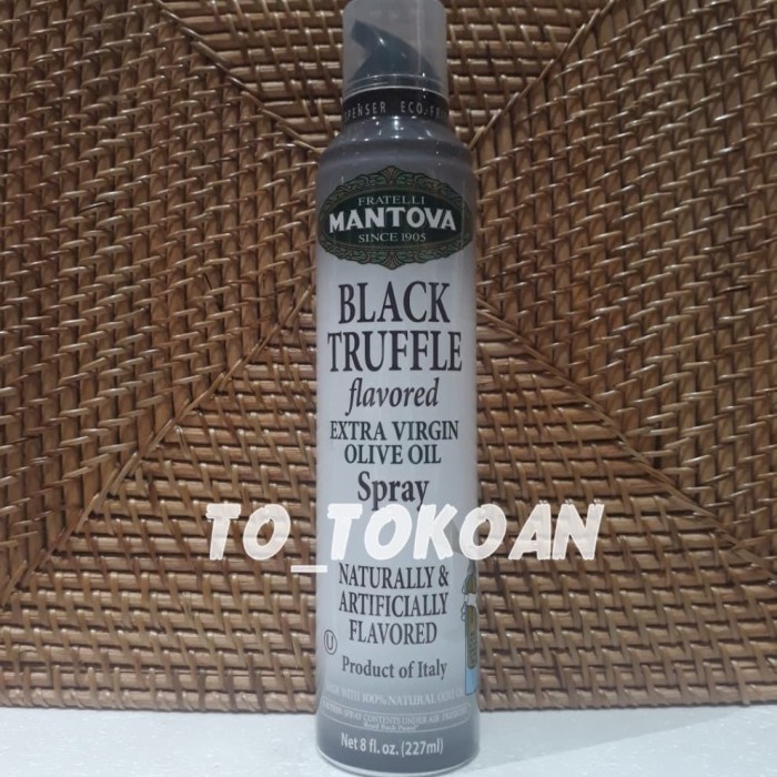 

Fchgtyani Mantova Spray Extra Virgin Olive Oil Black Truffle |Minyak Zaitun227Ml