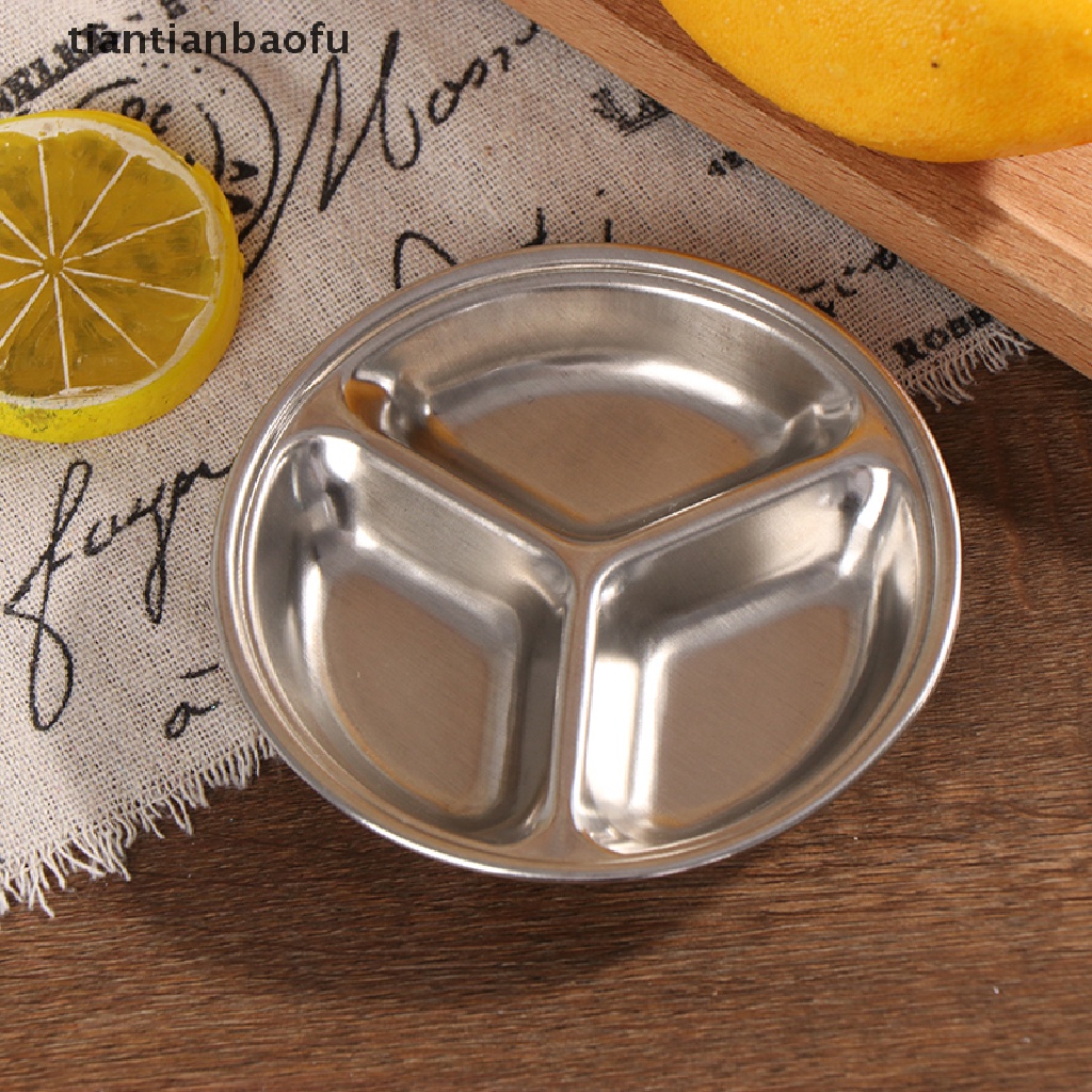 [tiantianbaofu] 1pc Seasoning Dishes Stainless Steel Sauce Dishes Food Dipping Bowls Boutique