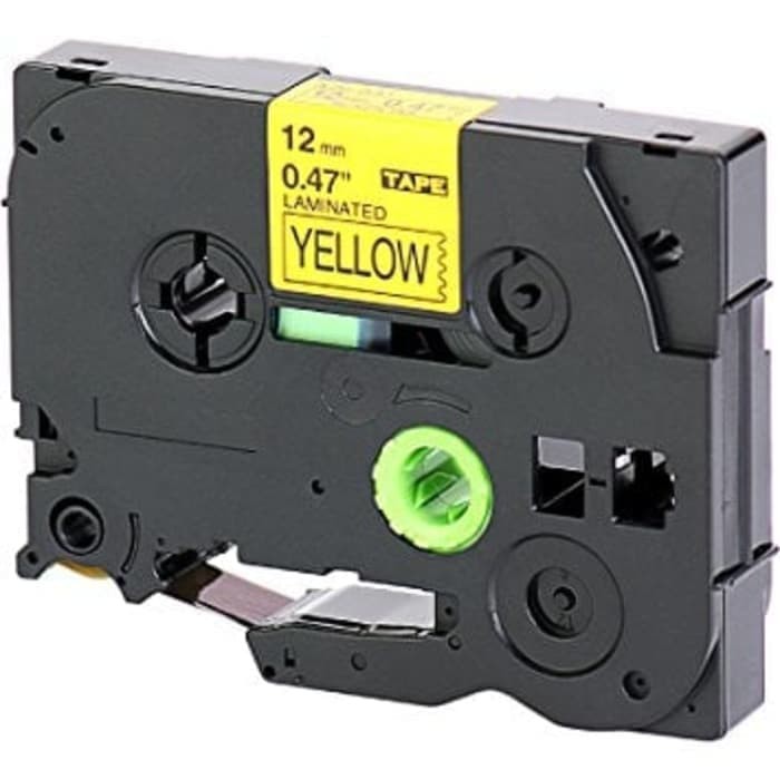 Brother Ptouch Label Tape TZE-631 12mm Black on Yellow TZE631 Resmi