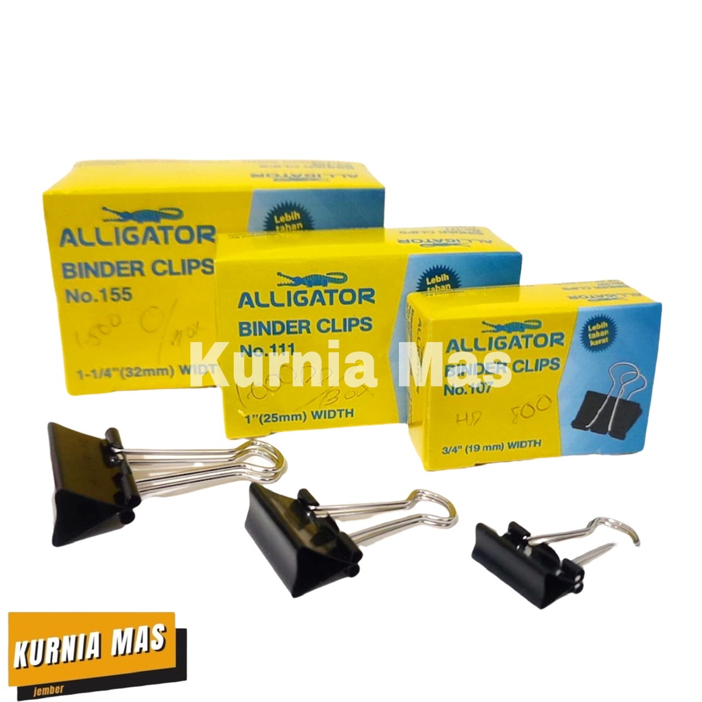 

Binder Clips Hitam Penjepit Kertas Kecil Klip Kertas Binder Klip Aligator