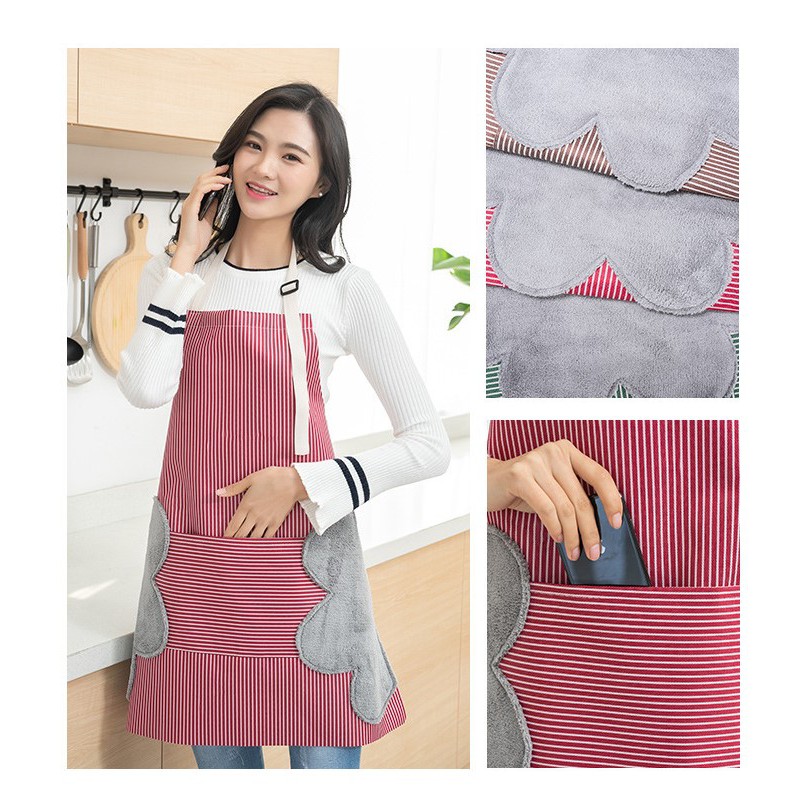 JX 1250 Celemek Masak - Apron Dapur Waterproof Anti Minyak Premium