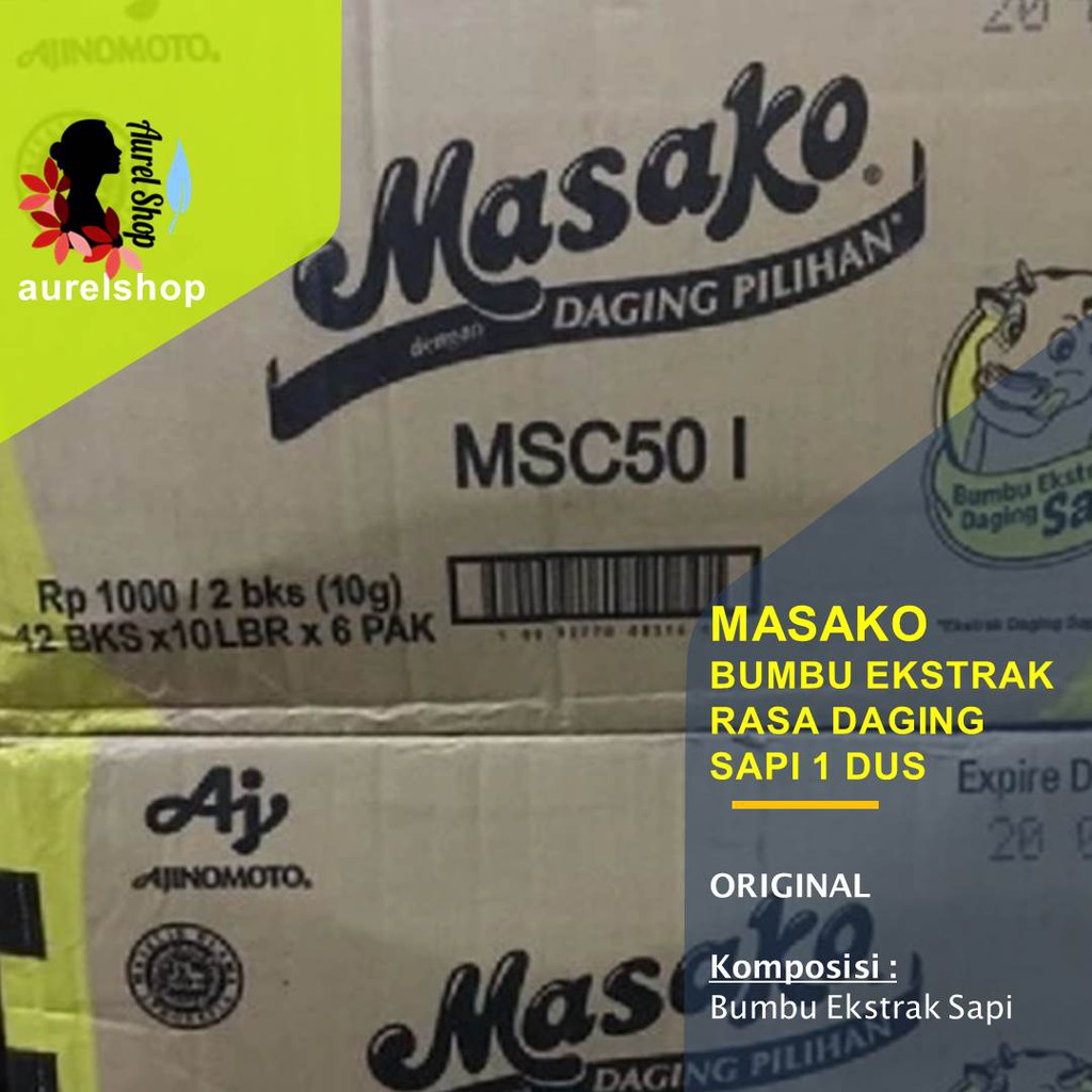 

Masako Kaldu Rasa Daging Sapi 11 g kemasan Karton