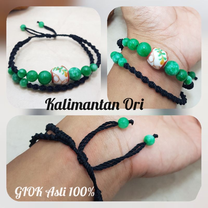 Gelang Pria Wanita Batu Giok Asli