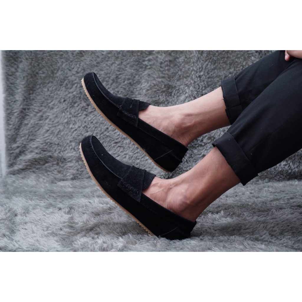 ABRHM x HUNICI - Sepatu Slip On Pria Sepatu Casual Pria Sepatu Kulit Syntetic Pria Sepatu Original S