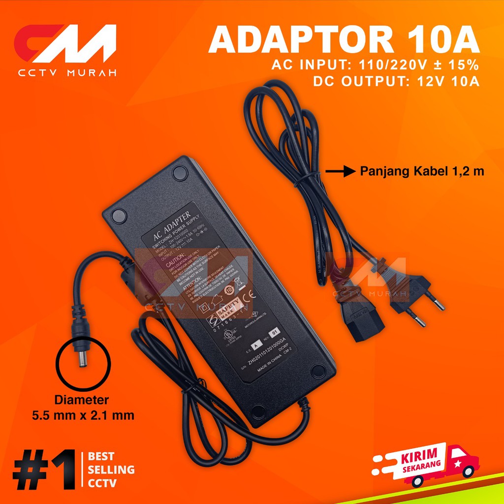 ADAPTOR 12V 10A REAL