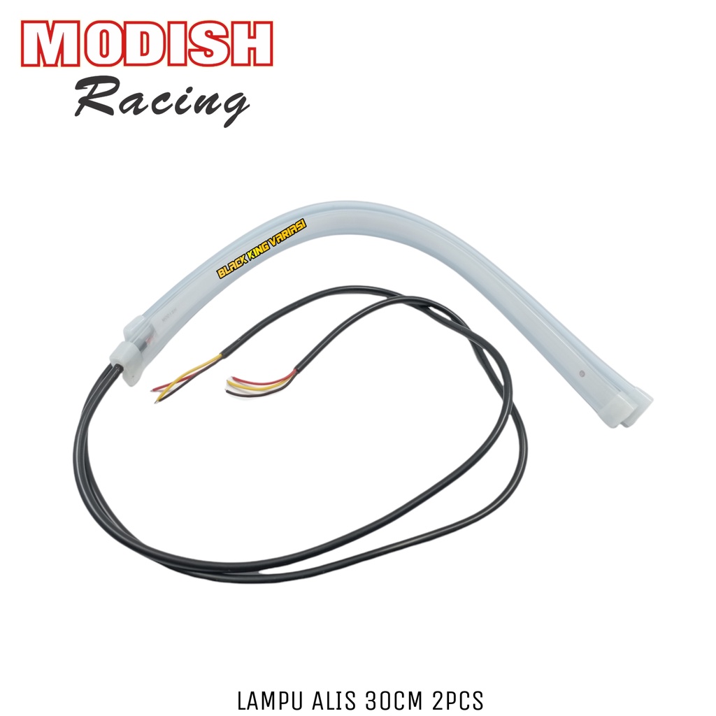 Lampu Alis Motor Fleksibel 30cm LED Lampu Alis LED Elastis Grade A  Lampu Alis Running Waterproof 2 Pcs