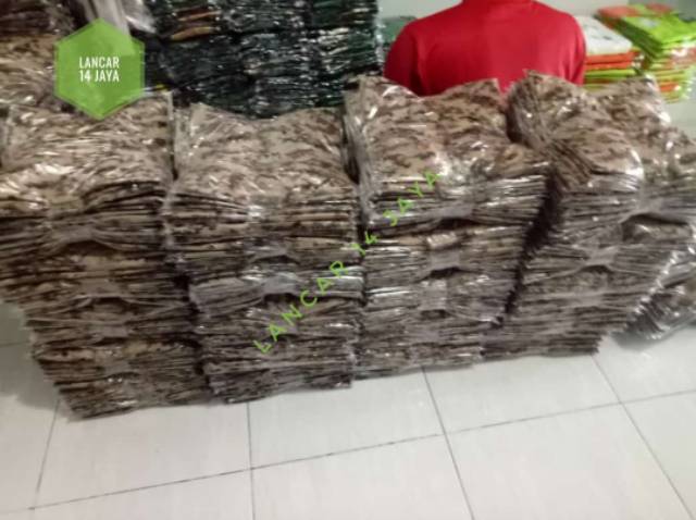 Kaos Pramuka Lengan Pendek Full Loreng Perlengkapan Pramuka