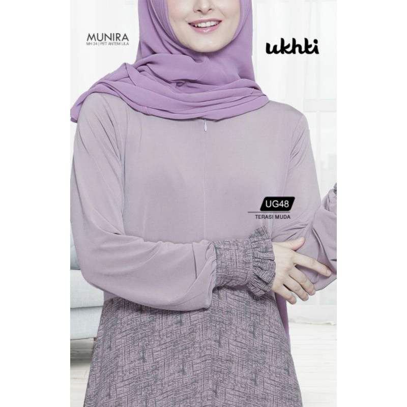 GAMIS UKHTI UG48 LIMITED/GAMIS MOTIF KOMBINASI JERSEY/GAMIS UKHTI BAHAN CERUTY/