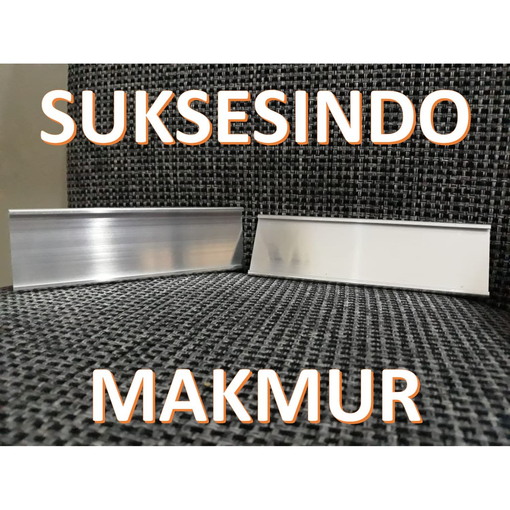 

Wall Name Plate Holder Alumunium Glossy / Doff (1 Muka)