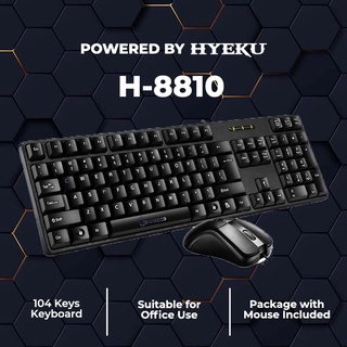 Keyboard Mouse Bundle Set H-8810 Wired 104 Keys Classic Design