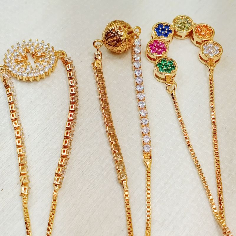 xuping gelang serut lapis emas anti karat