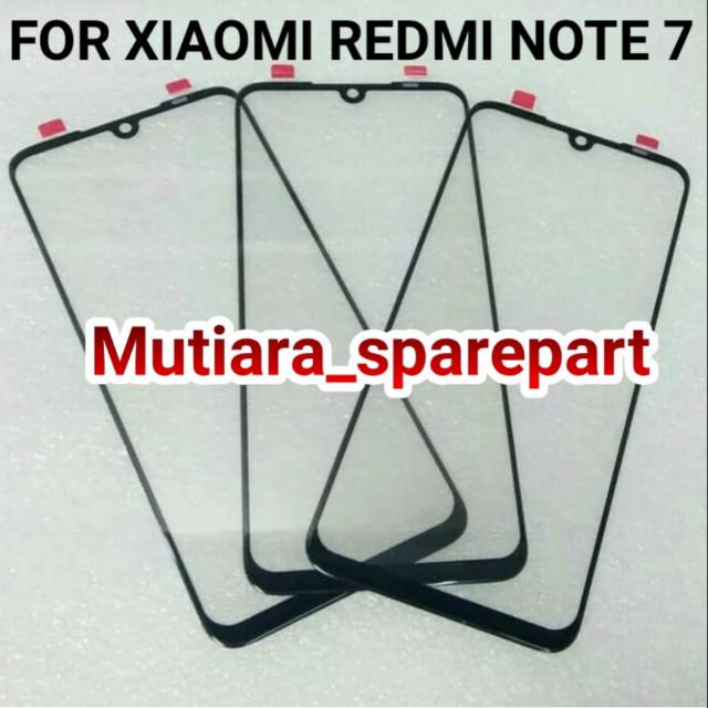 KACA DEPAN LCD XIAOMI REDMI NOTE 7 GLASS XIAOMI REDMI NOTE 7