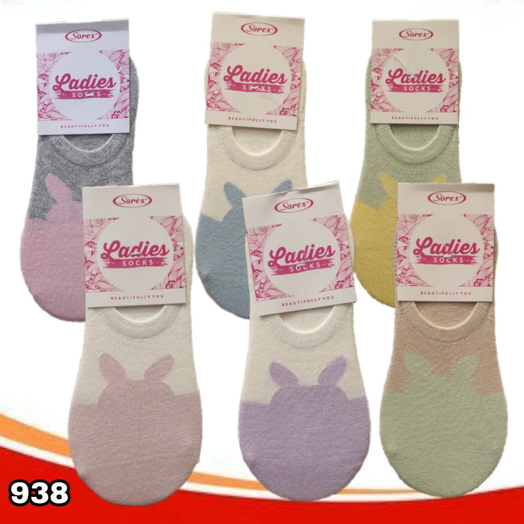 K950 - KAOS KAKI TAPAK WANITA SOREX W5705 INVISIBLE PER 1 PCS