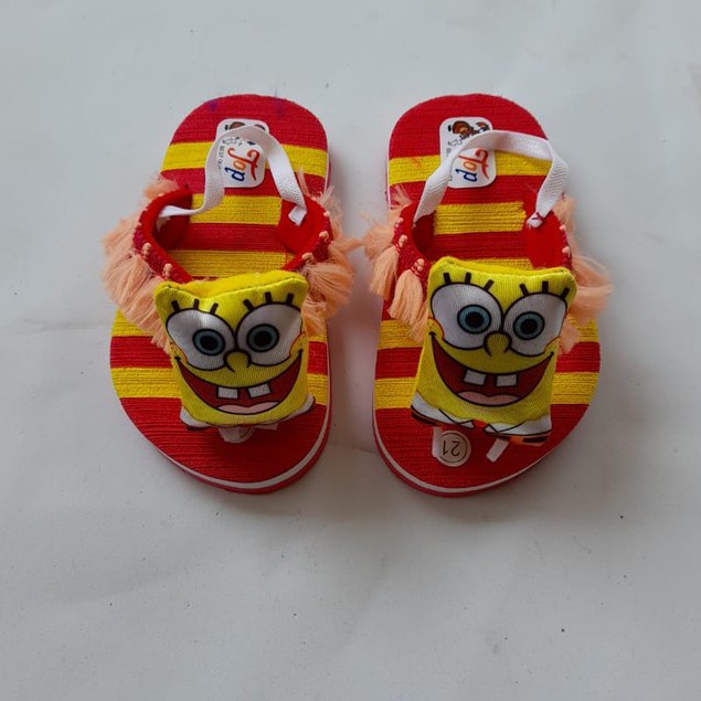 JB--Sandal Baby Bantal Motif spongebob