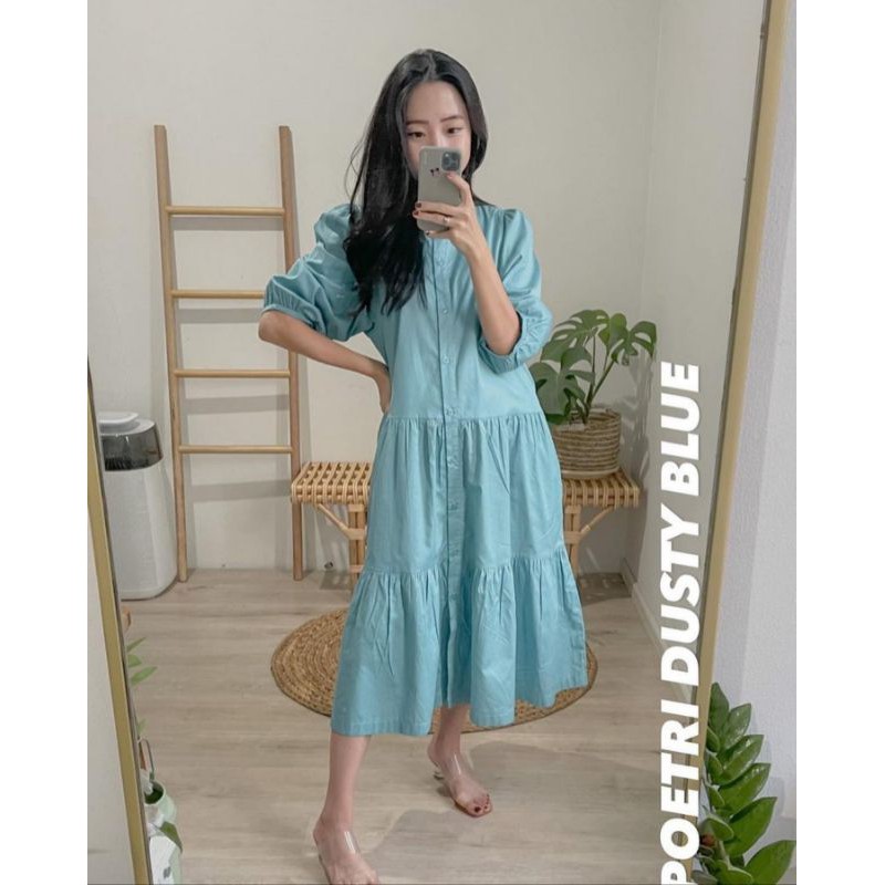 ABBEYTALE Poetri Dress Powder Blue