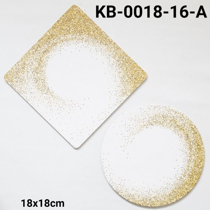 

GR-KB-0018-16 GROUP 1 CAKE BOARD ALAS KUE KOTAK BULAT 18CM GLITTER EKSKLUSIF