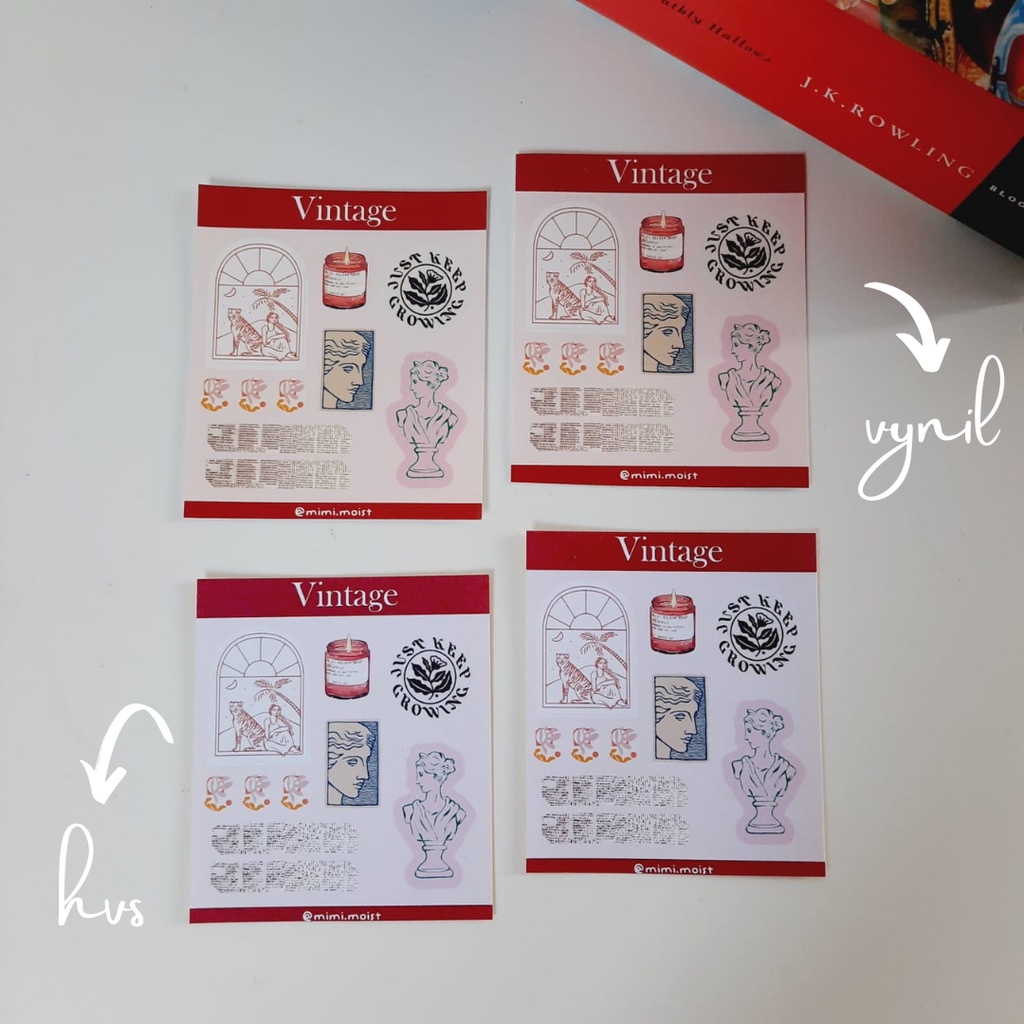 

vintage sticker series untuk journaling scrapbook - mimimoist