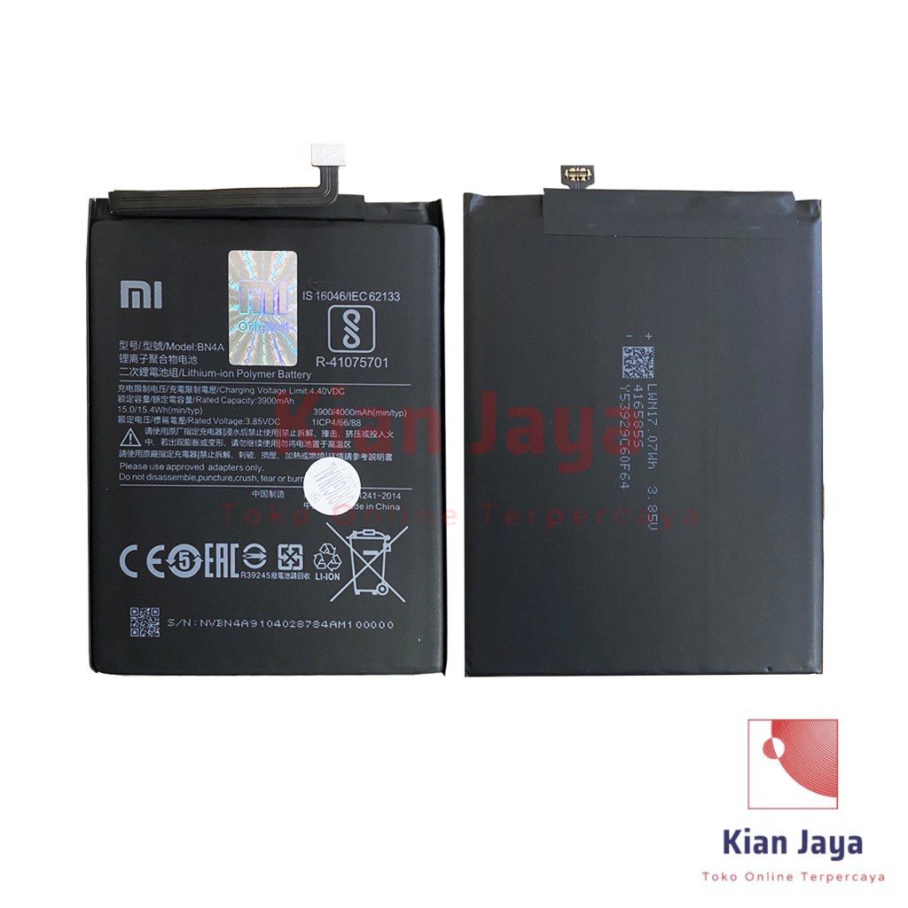 [Garansi 100% Ori] Baterai BN4A Untuk Handphone Xiaomi Redmi Note 7 / Redmi Note 7 Pro Batre Batrai Battery Hp Xiao Mi Xiomi BN 4A Original