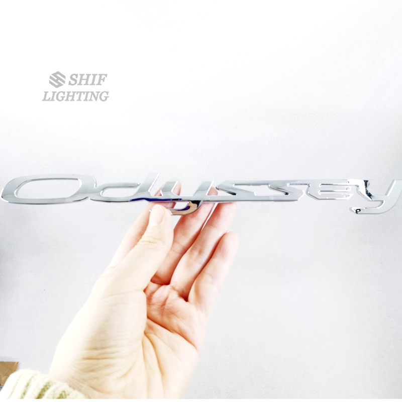 1Pc Stiker Emblem / Badge Bahan ABS Warna Krom untuk Mobil Honda Odyssey