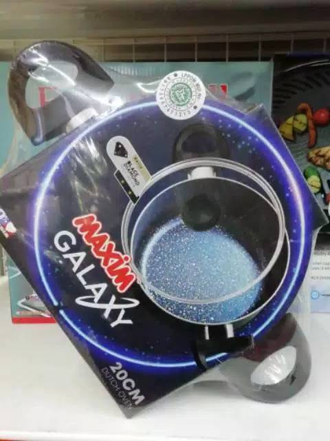 Maxim Galaxy Dutch Oven / Kukusan 20cm GAL20DO With Cover + Tutup Kaca