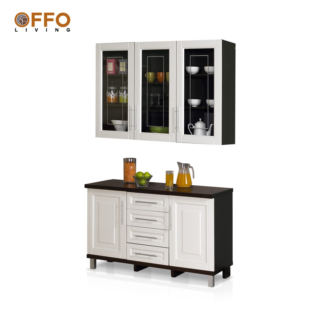 Offo Living - Kitchen Set Lemari Dapur Rak 3 Pintu | Shopee Indonesia