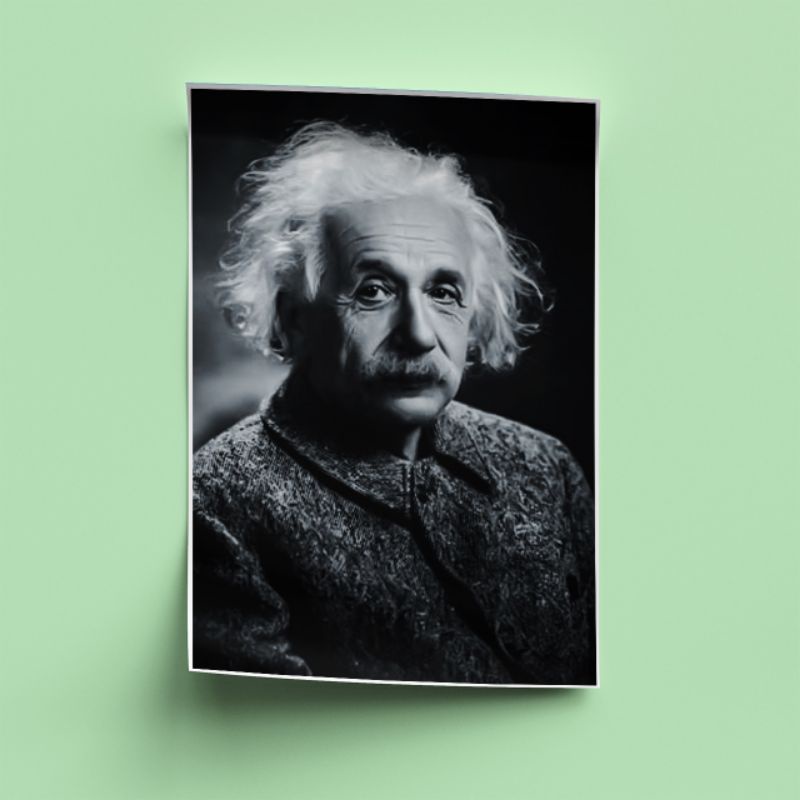 Poster Albert Einstein T5 / Poster tokoh / Poster A3+ / Poster Custom