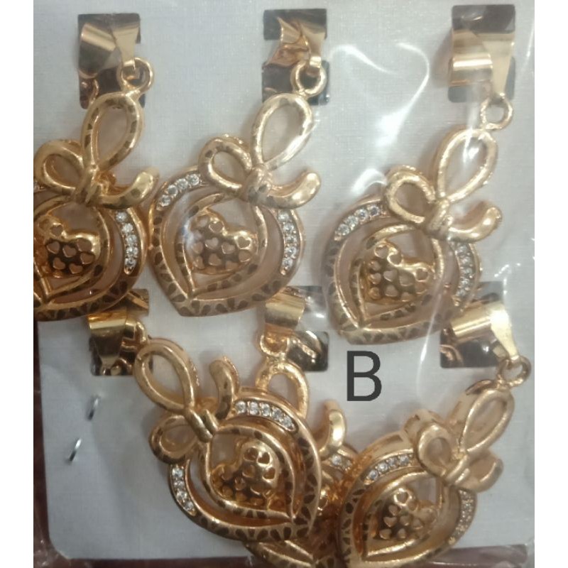 B01. Liontin kalung xuping wanita lapis emas dgn mata zircon