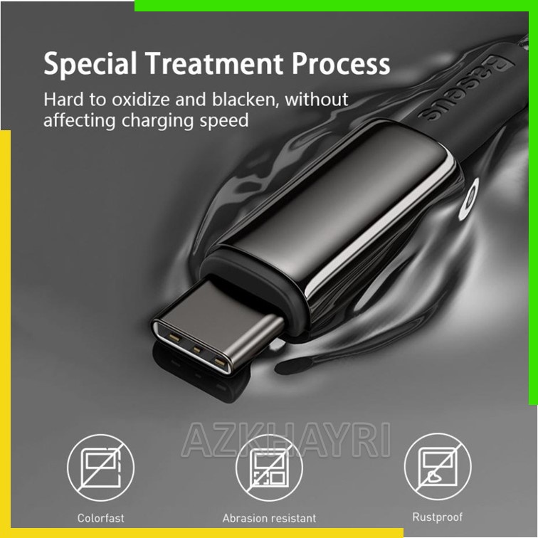 BASEUS Kabel Data Tungsten Gold Type C to Type C 100W 5A Super Fast Charging Charge