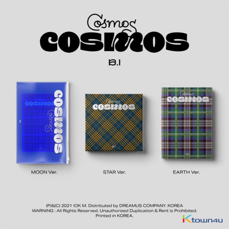 HANBIN/B.I COSMOS ALBUM EARTH VER FULL SET READY INA + POSTER