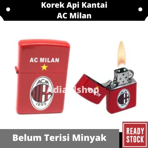 Korek Api Zippo Motif AC MILAN /Korek Zippo Antik