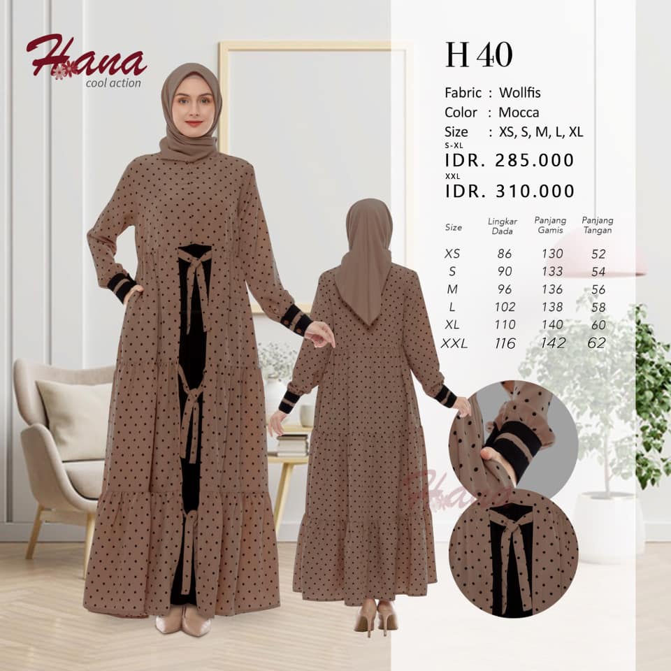ENDOMODA GAMIS WANITA MUSLIM HANA 40/GAMIS BUSUI/GAMIS TERBARU