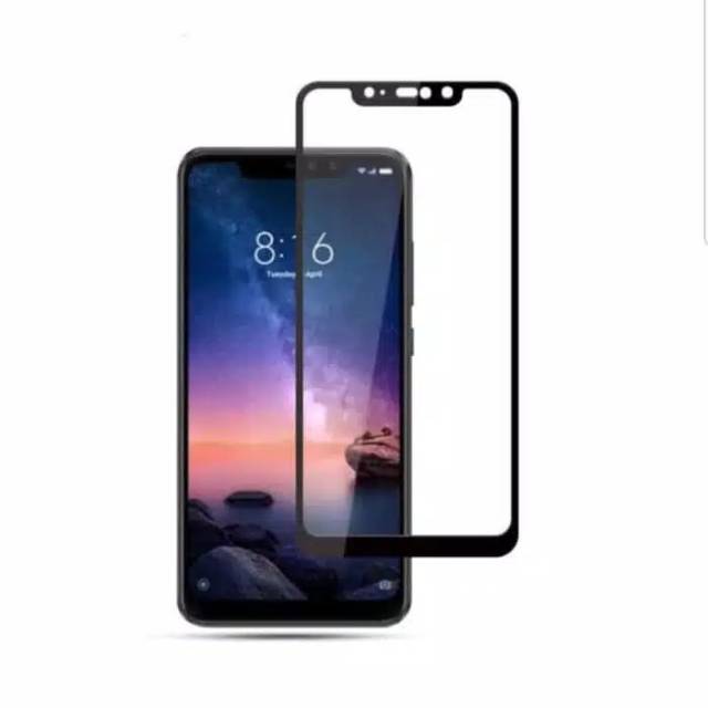 Tempered Glass Full Redminote 4/4X/5/5A/5prime/5pro/6pro/Mi 8lite/Mi A1-5X/Mi A2-6X-Redmi GO/Play/S2